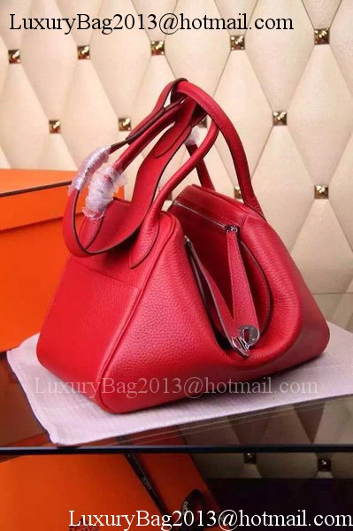 Hermes Lindy 30CM Leather Shoulder Bag H0881 Red Hermes Lindy 30CM Leather Shoulder Bag H0881 Red