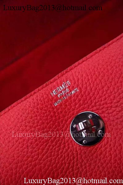 Hermes Lindy 30CM Leather Shoulder Bag H0881 Red Hermes Lindy 30CM Leather Shoulder Bag H0881 Red