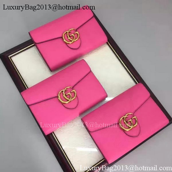 Gucci GG Marmont Leather mini Chain Bag 401232 Rose Gucci GG Marmont Leather mini Chain Bag 401232 Rose