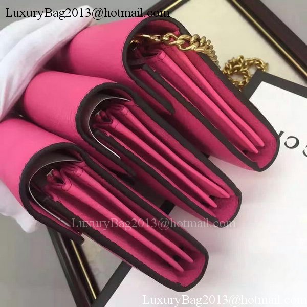 Gucci GG Marmont Leather mini Chain Bag 401232 Rose Gucci GG Marmont Leather mini Chain Bag 401232 Rose