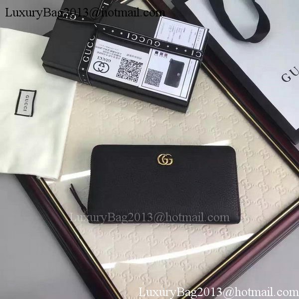 Gucci Leather Zip Around Wallet 456117 Black Gucci Leather Zip Around Wallet 456117 Black