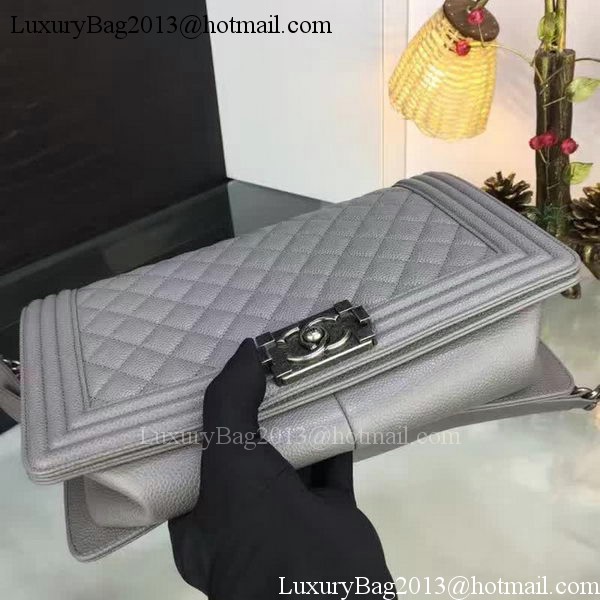 Boy Chanel Flap Bags Original Grey Cannage Pattern A67088 Silver Boy Chanel Flap Bags Original Grey Cannage Pattern A67088 Silver