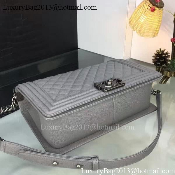 Boy Chanel Flap Bags Original Grey Cannage Pattern A67088 Silver Boy Chanel Flap Bags Original Grey Cannage Pattern A67088 Silver