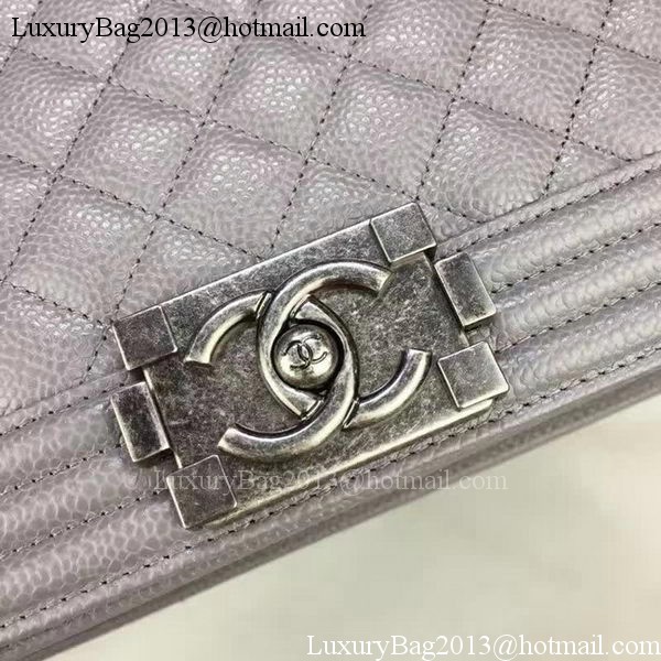 Boy Chanel Flap Bags Original Grey Cannage Pattern A67088 Silver Boy Chanel Flap Bags Original Grey Cannage Pattern A67088 Silver