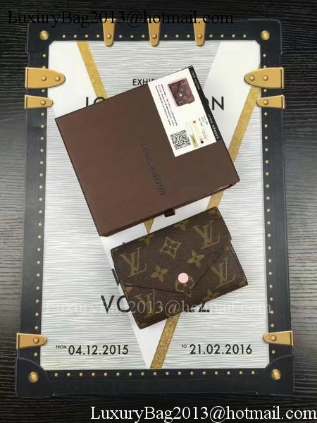 Louis Vuitton Monogram Canvas Victorine Wallet M62360 Pink Louis Vuitton Monogram Canvas Victorine Wallet M62360 Pink