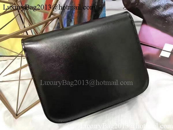 Celine Classic Box Flap Bag Smooth Leather C20447 Black Celine Classic Box Flap Bag Smooth Leather C20447 Black