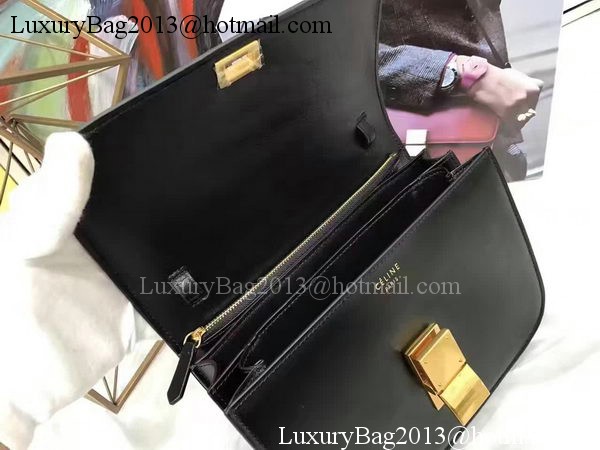 Celine Classic Box Flap Bag Smooth Leather C20447 Black Celine Classic Box Flap Bag Smooth Leather C20447 Black
