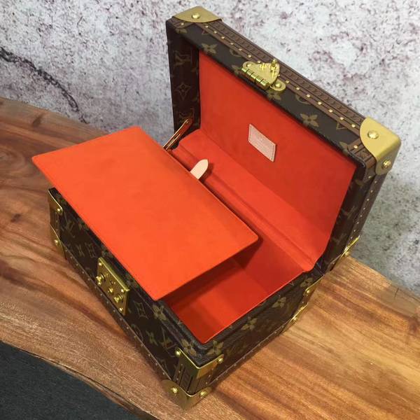 Louis Vuitton Monogram Canvas Treasure Box 40666 Light Red Louis Vuitton Monogram Canvas Treasure Box 40666 Light Red