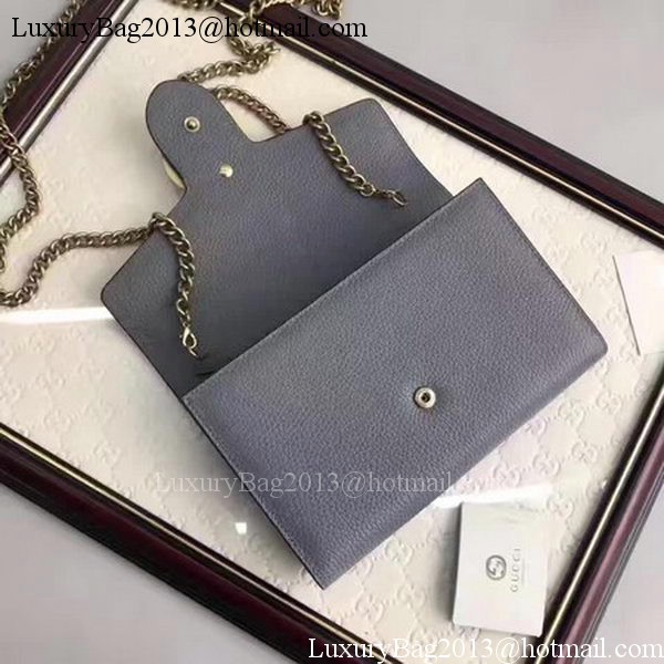 Gucci GG Marmont Leather mini Chain Bag 401232 Grey Gucci GG Marmont Leather mini Chain Bag 401232 Grey