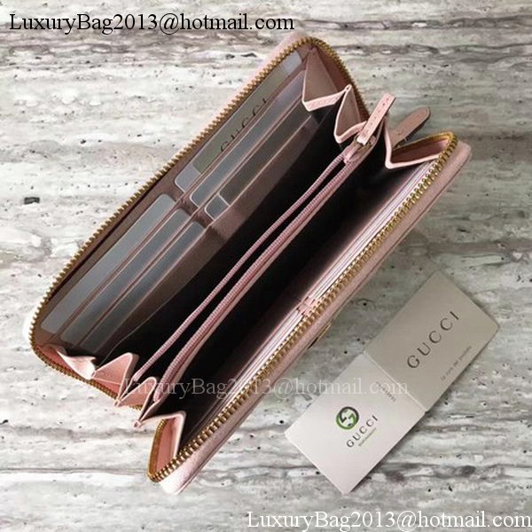 Gucci GG Marmont Zip Around Wallet 443123 Pink Gucci GG Marmont Zip Around Wallet 443123 Pink