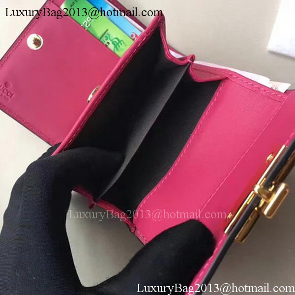 Gucci GG Supreme Canvas Padlock Wallet 453155 Red Gucci GG Supreme Canvas Padlock Wallet 453155 Red
