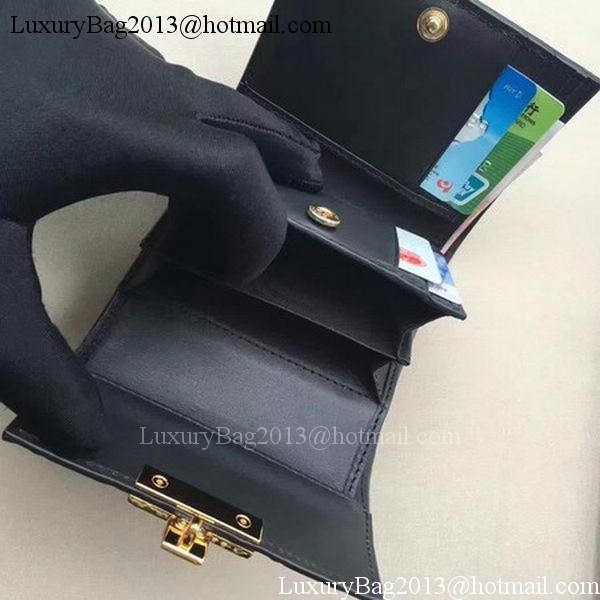 Gucci Signature Leather Padlock Wallet 453155 Black Gucci Signature Leather Padlock Wallet 453155 Black