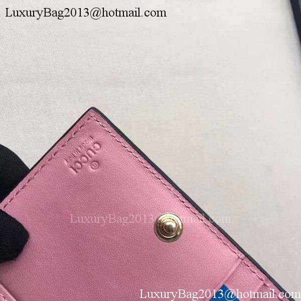Gucci Signature Leather Padlock Wallet 453155 Pink Gucci Signature Leather Padlock Wallet 453155 Pink