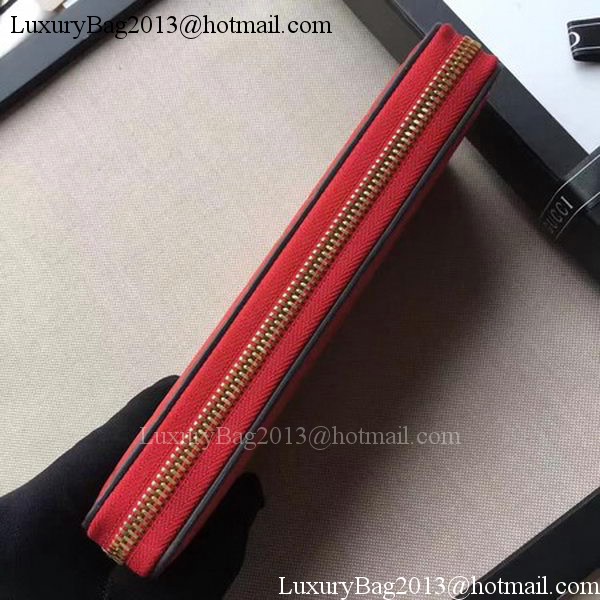 Gucci Signature Zip Around Wallet 410102 Red Gucci Signature Zip Around Wallet 410102 Red