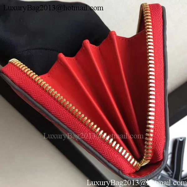 Gucci Signature Zip Around Wallet 410102 Red Gucci Signature Zip Around Wallet 410102 Red