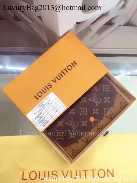 Louis Vuitton Monogram Canvas Emilie Wallet M60136 Orange Louis Vuitton Monogram Canvas Emilie Wallet M60136 Orange