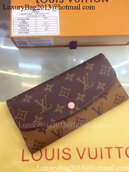 Louis Vuitton Monogram Canvas Emilie Wallet M60136 Pink Louis Vuitton Monogram Canvas Emilie Wallet M60136 Pink