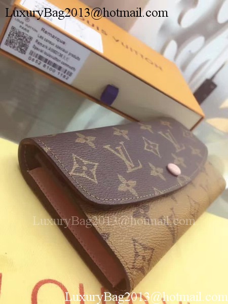 Louis Vuitton Monogram Canvas Emilie Wallet M60136 Pink Louis Vuitton Monogram Canvas Emilie Wallet M60136 Pink