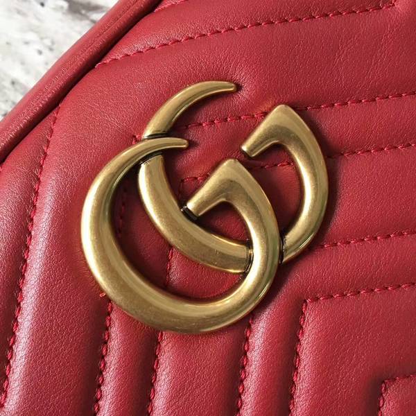 Gucci GG Marmont Matelasse Shoulder Bag 447632A Red Gucci GG Marmont Matelasse Shoulder Bag 447632A Red