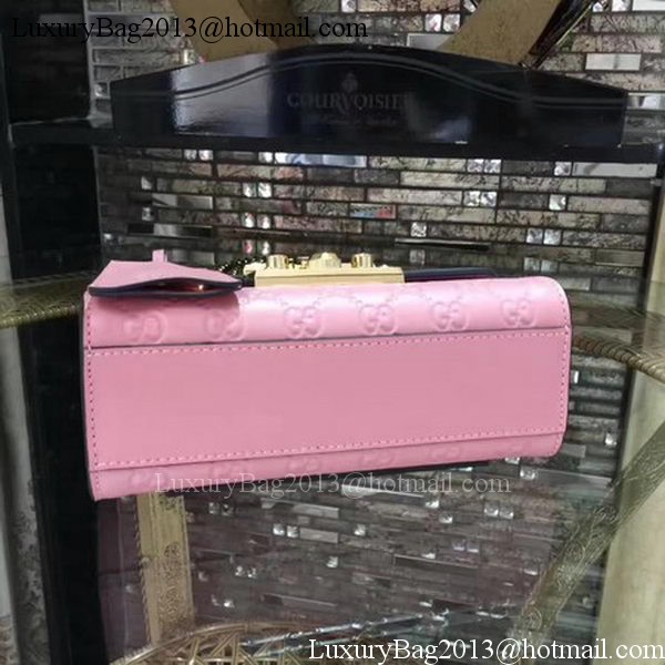Gucci Padlock Gucci Signature Mini Shoulder Bag 409487 Pink Gucci Padlock Gucci Signature Mini Shoulder Bag 409487 Pink