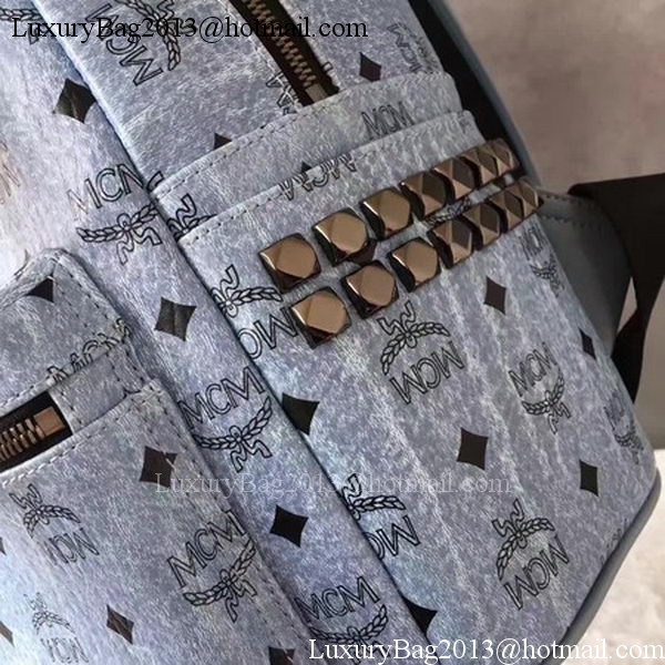 MCM Medium Top Studs Backpack MCM0039 Blue MCM Medium Top Studs Backpack MCM0039 Blue