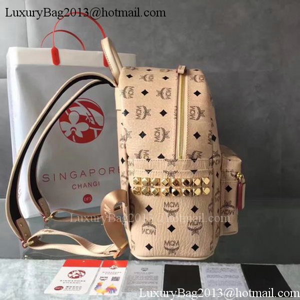 MCM Medium Top Studs Backpack MCM0039 OffWhite MCM Medium Top Studs Backpack MCM0039 OffWhite