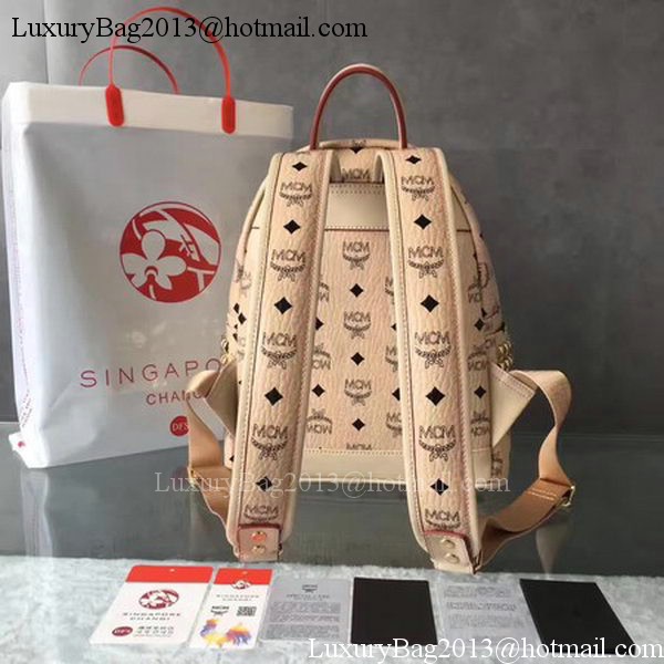 MCM Medium Top Studs Backpack MCM0039 OffWhite MCM Medium Top Studs Backpack MCM0039 OffWhite