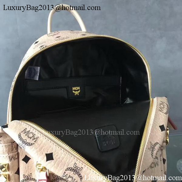 MCM Medium Top Studs Backpack MCM0039 OffWhite MCM Medium Top Studs Backpack MCM0039 OffWhite