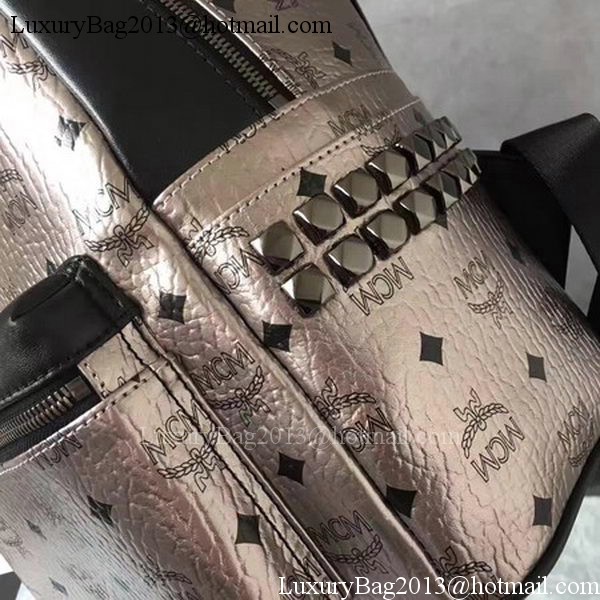 MCM Medium Top Studs Backpack MCM0039 Silver MCM Medium Top Studs Backpack MCM0039 Silver