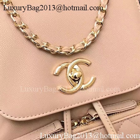 Chanel Original Leather Backpack CHA2590 Apricot Chanel Original Leather Backpack CHA2590 Apricot