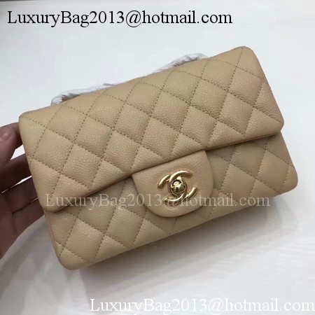 Chanel mini Classic Flap Bag Original Cannage Pattern A1116 Apricot Chanel mini Classic Flap Bag Original Cannage Pattern A1116 Apricot