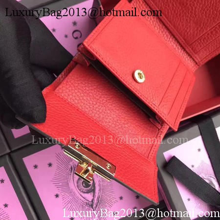 Gucci Calfskin Leather Padlock Wallet 453155 RED Gucci Calfskin Leather Padlock Wallet 453155 RED