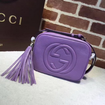 Gucci Soho Metallic Leather Disco Bag 308364 Purple Gucci Soho Metallic Leather Disco Bag 308364 Purple
