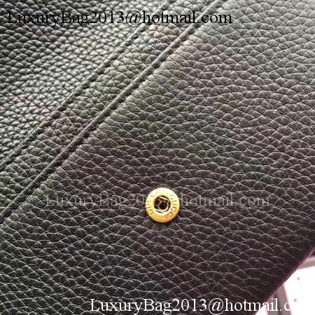Gucci Leather Continental Wallet 456116 Black Gucci Leather Continental Wallet 456116 Black