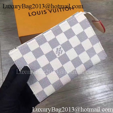 Louis Vuitton Damier Azur Canvas TOILETRY POUCH 15 M47546 Louis Vuitton Damier Azur Canvas TOILETRY POUCH 15 M47546