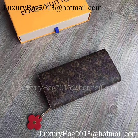Louis Vuitton Monogram Canvas EMILIE WALLET M64202 Red Louis Vuitton Monogram Canvas EMILIE WALLET M64202 Red