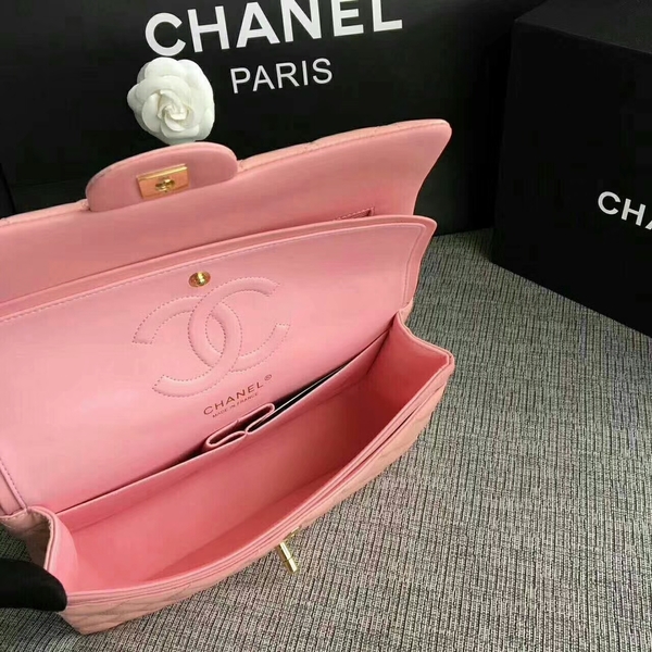Chanel Flap Shoulder Bags Light Pink Original Patent Leather CF1112 Gold Chanel Flap Shoulder Bags Light Pink Original Patent Leather CF1112 Gold