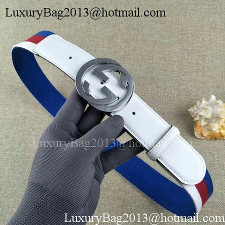 Gucci 40mm Leather Belt GG57560 White Gucci 40mm Leather Belt GG57560 White