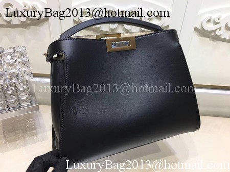 Fendi Peekaboo Bags Original Leather F3659 Black Fendi Peekaboo Bags Original Leather F3659 Black