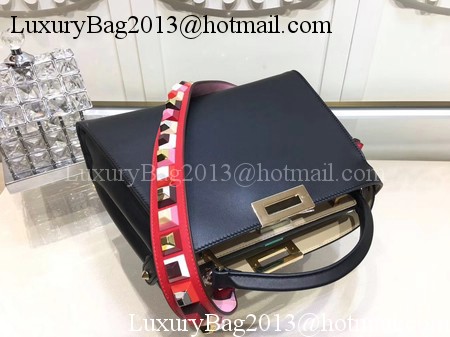 Fendi Peekaboo Bags Original Leather F3659 Black Fendi Peekaboo Bags Original Leather F3659 Black