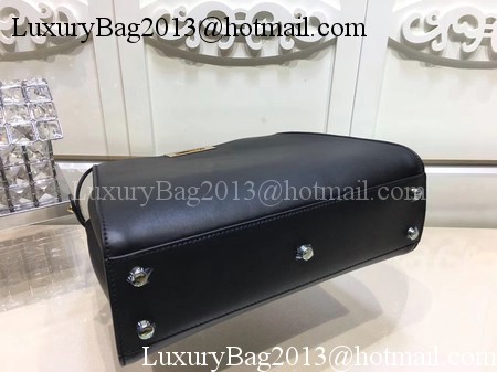 Fendi Peekaboo Bags Original Leather F3659 Black Fendi Peekaboo Bags Original Leather F3659 Black