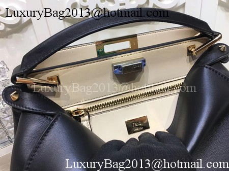 Fendi Peekaboo Bags Original Leather F3659 Black Fendi Peekaboo Bags Original Leather F3659 Black
