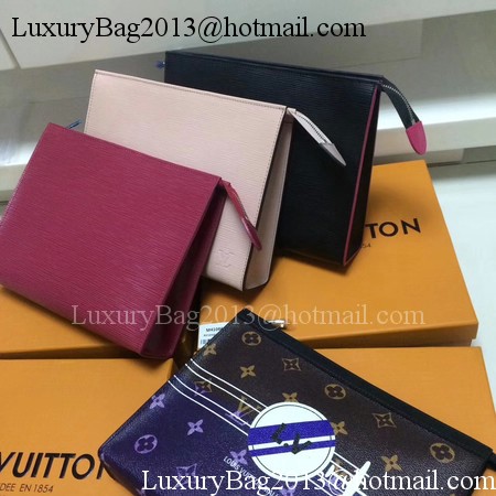 Louis Vuitton Epi Leather TOILETRY POUCH 26 M67184 Black&Rose Louis Vuitton Epi Leather TOILETRY POUCH 26 M67184 Black&Rose