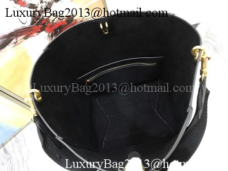CELINE Sangle Seau Bag in Smooth Leather C3371 Black CELINE Sangle Seau Bag in Smooth Leather C3371 Black