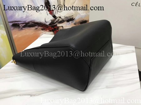 CELINE Sangle Seau Bag in Smooth Leather C3371 Black CELINE Sangle Seau Bag in Smooth Leather C3371 Black