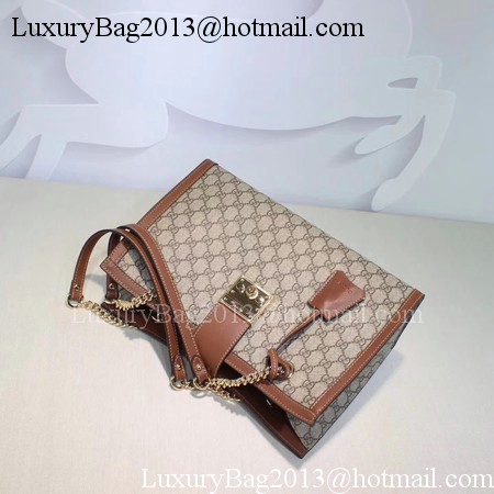 Gucci Padlock GG Supreme Canvas Shoulder Bag 479197 Apricot Gucci Padlock GG Supreme Canvas Shoulder Bag 479197 Apricot