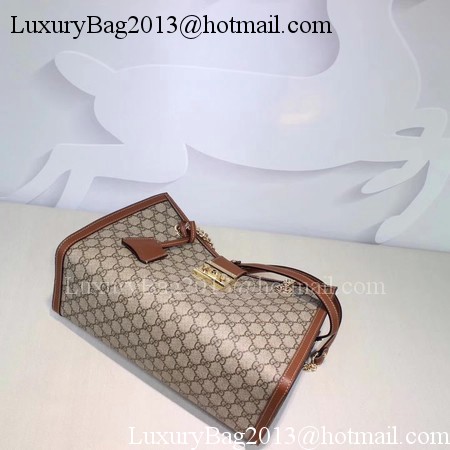 Gucci Padlock GG Supreme Canvas Shoulder Bag 479197 Apricot Gucci Padlock GG Supreme Canvas Shoulder Bag 479197 Apricot