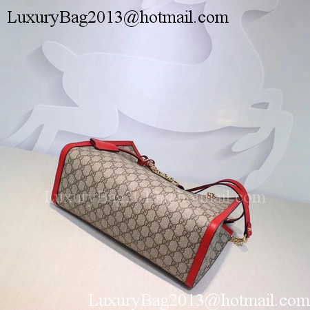 Gucci Padlock GG Supreme Canvas Shoulder Bag 479197 Red Gucci Padlock GG Supreme Canvas Shoulder Bag 479197 Red