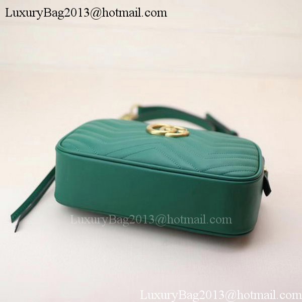 Gucci GG Marmont Matelasse Shoulder Bag 447632 Green Gucci GG Marmont Matelasse Shoulder Bag 447632 Green