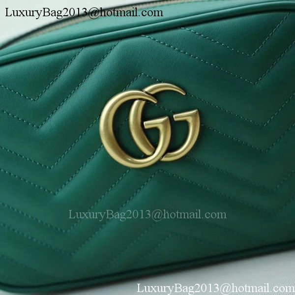Gucci GG Marmont Matelasse Shoulder Bag 447632 Green Gucci GG Marmont Matelasse Shoulder Bag 447632 Green